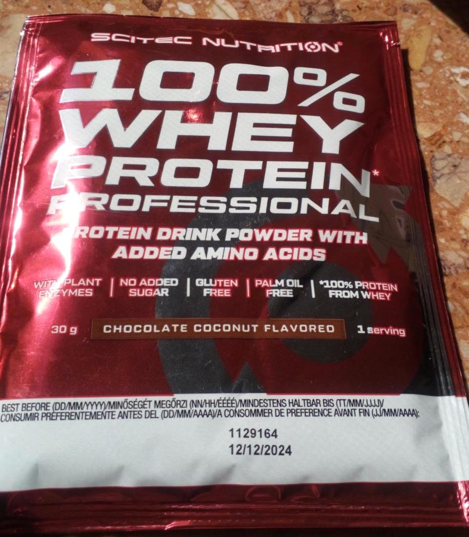 Képek - 100% Whey protein professional Chocolate coconut flavored Scitec nutrition