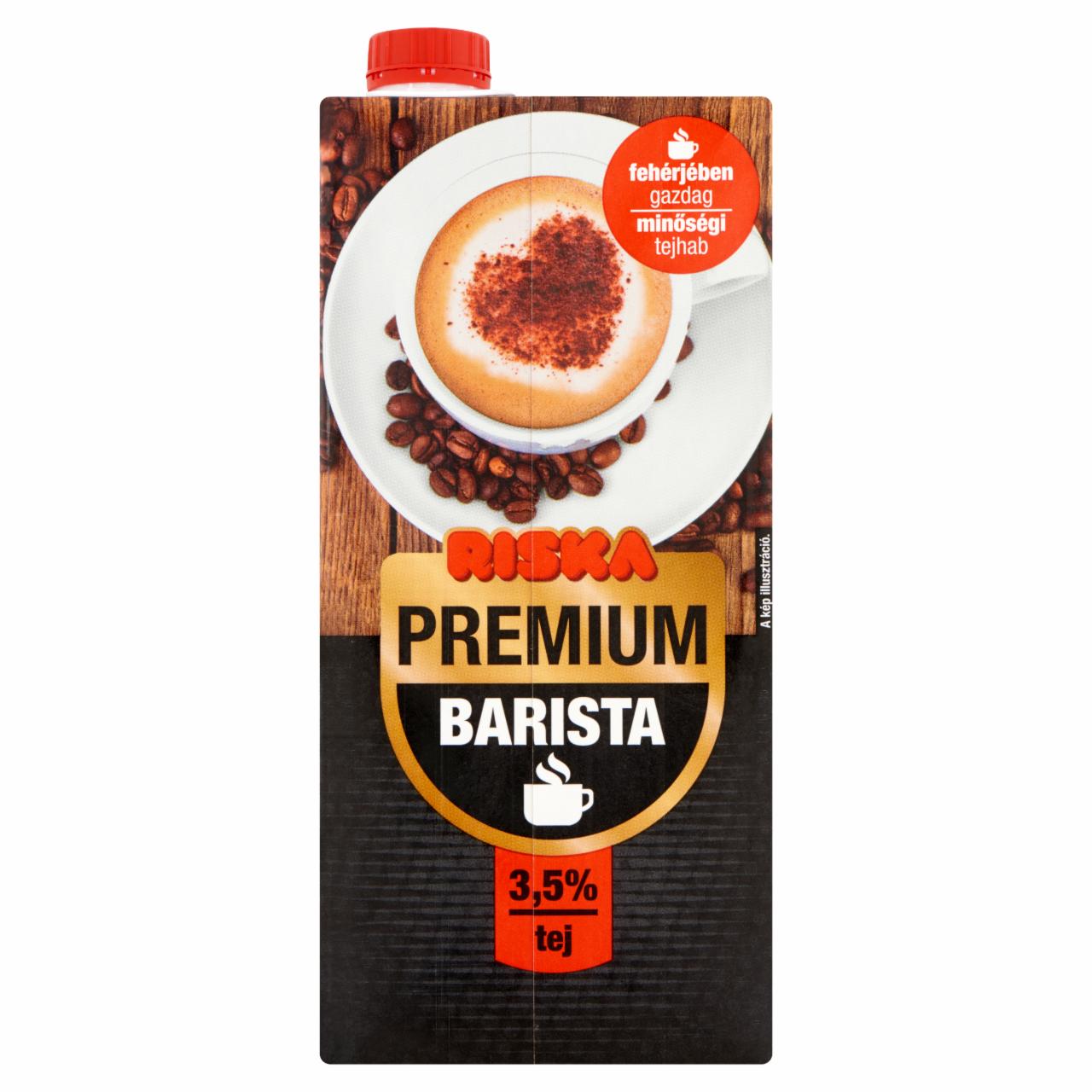 Képek - Riska Premium Barista UHT fehérjében gazdag teljes tej 3,5% 1000 ml
