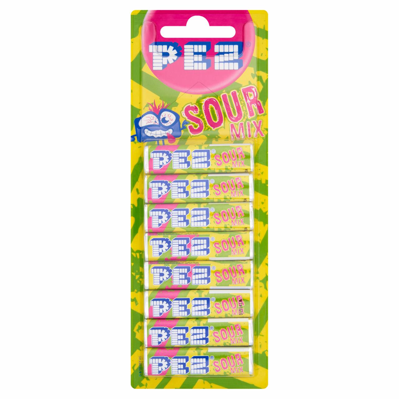 Képek - Pez Sour Mix savanyú gyümölcsízű cukorka 8 x 8,5 g