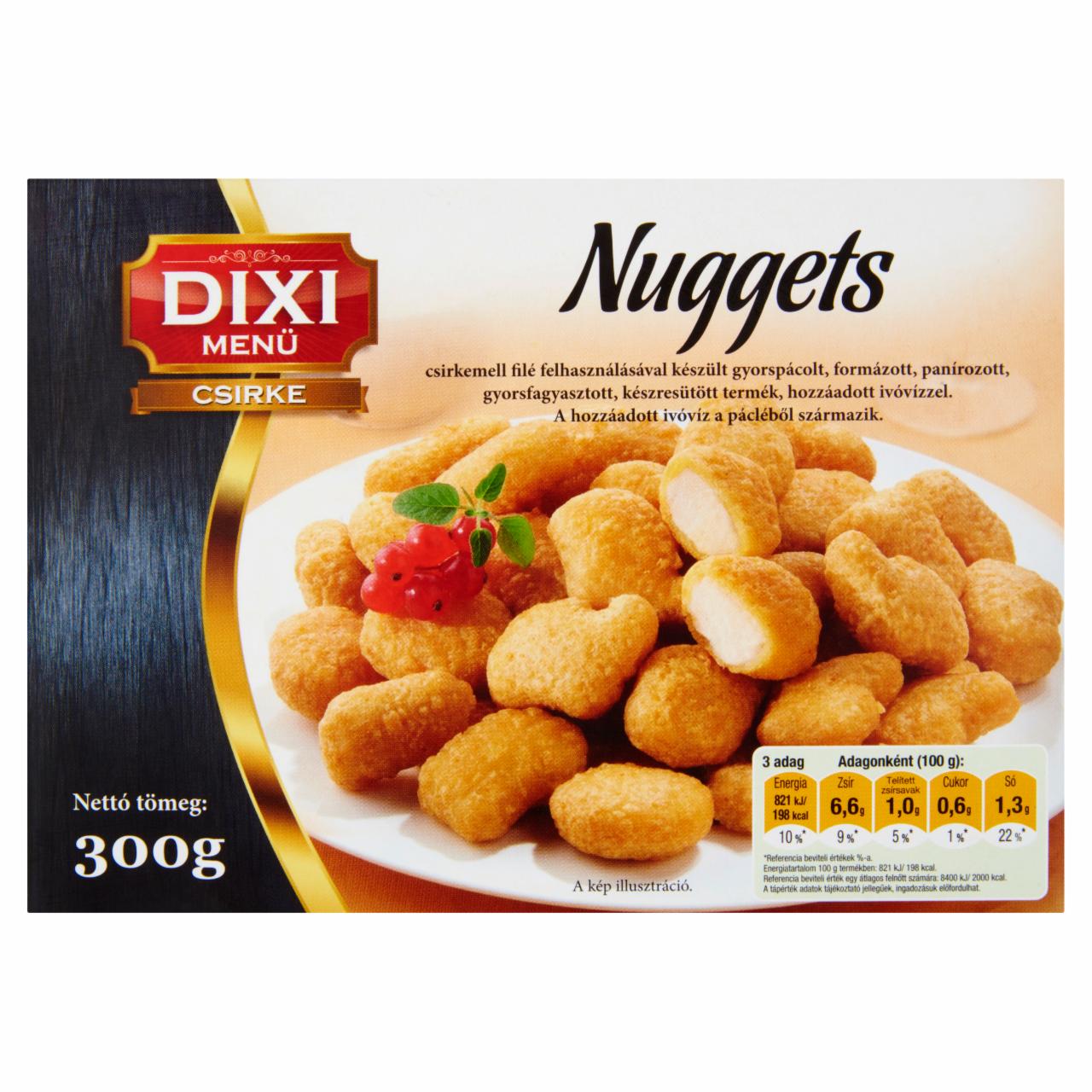 Képek - Dixi Menü Csirke gyorsfagyasztott nuggets 300 g