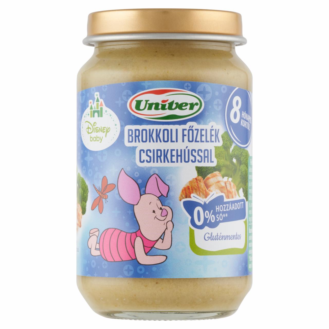 Képek - Univer Disney Baby brokkoli főzelék csirkehússal bébiétel 8 hónapos kortól 163 g