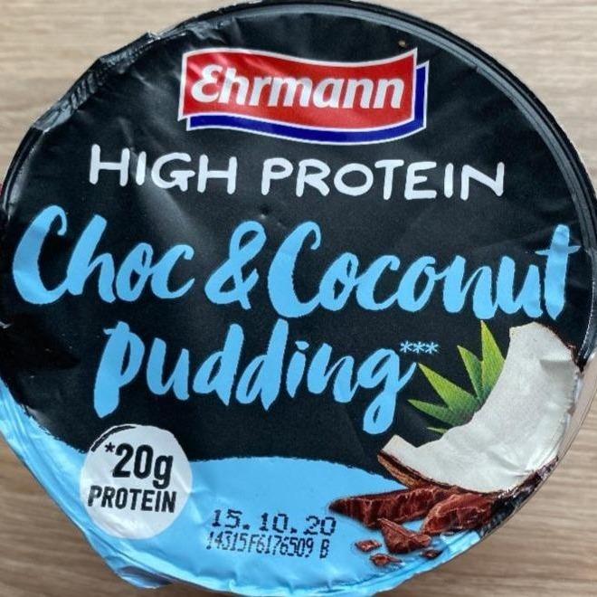 Képek - High protein choc & coconut pudding Ehrmann