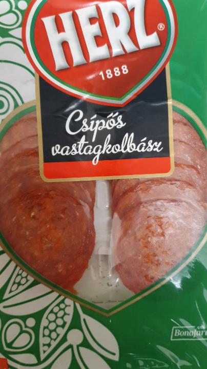 Képek - HERZ szeletelt csípős vastagkolbász 70 g