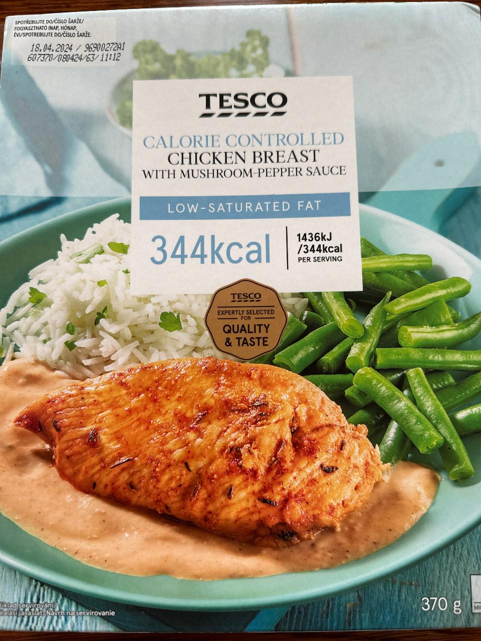 Képek - Calorie controlled chicken breast with mushroom-pepper sauce Tesco