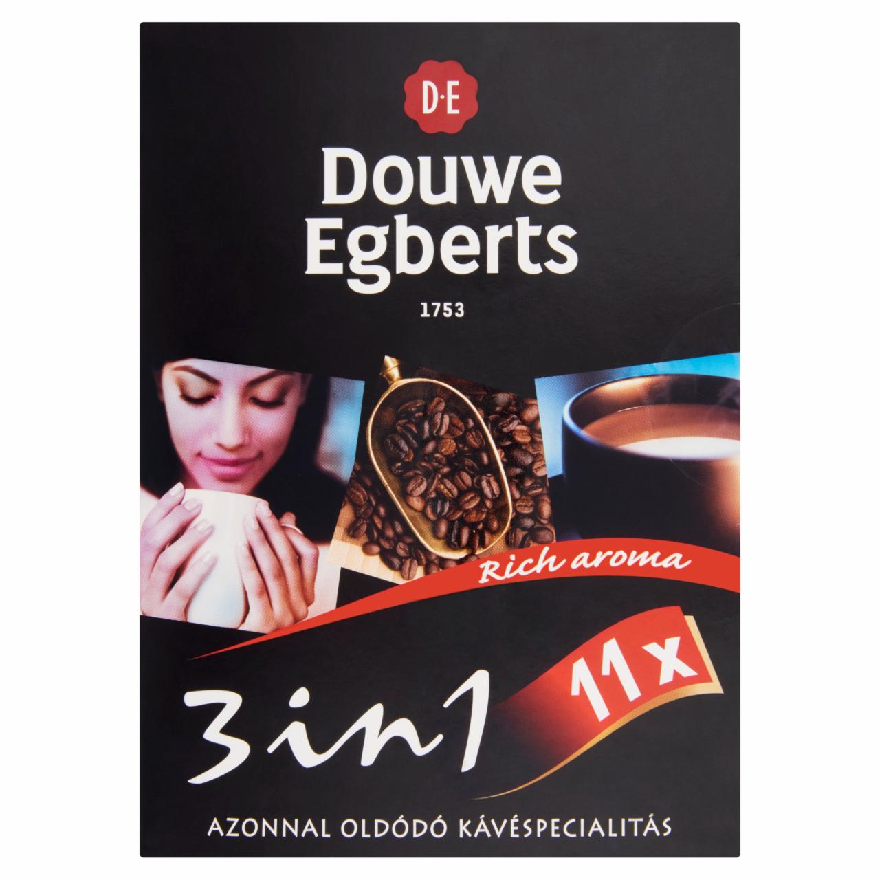 Képek - Douwe Egberts 3in1 azonnal oldódó kávéspecialitás 11 db 198 g