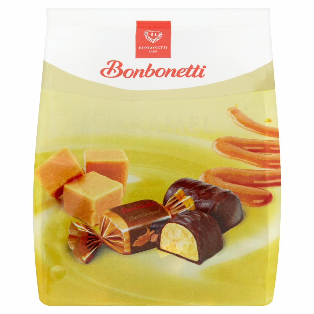 Képek - Bonbonetti étcsokoládéval mártott vajkaramellás desszert 148 g