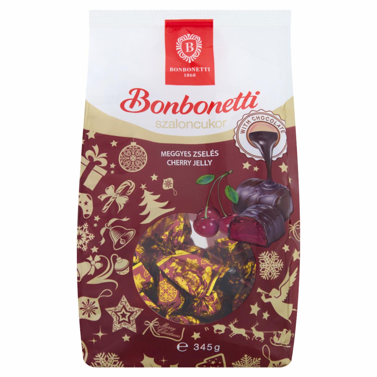 Képek - Bonbonetti étcsokoládéval mártott meggyes zselés szaloncukor 345 g