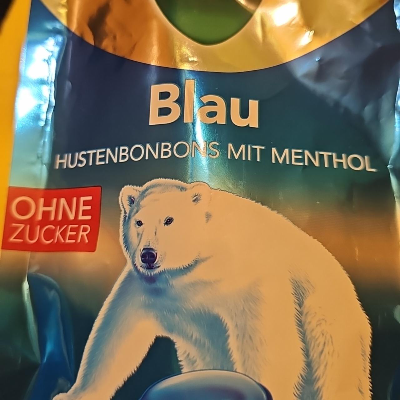 Képek - Wick Blau köhögés elleni torokcukorka édesítőszerekkel és mentollal 72 g