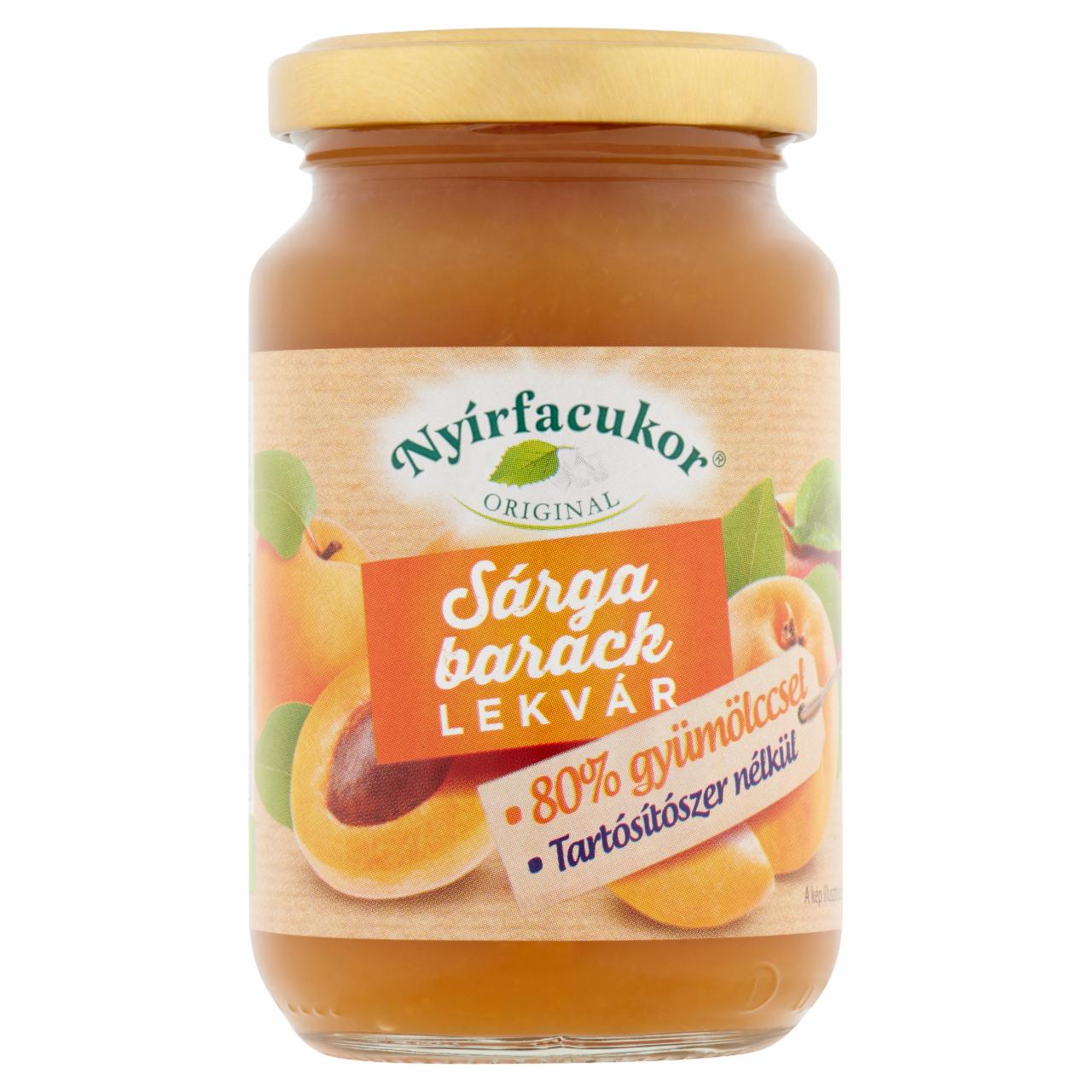 Képek - Nyírfacukor Original sárgabarack-alma lekvár édesítőszerrel 230 g