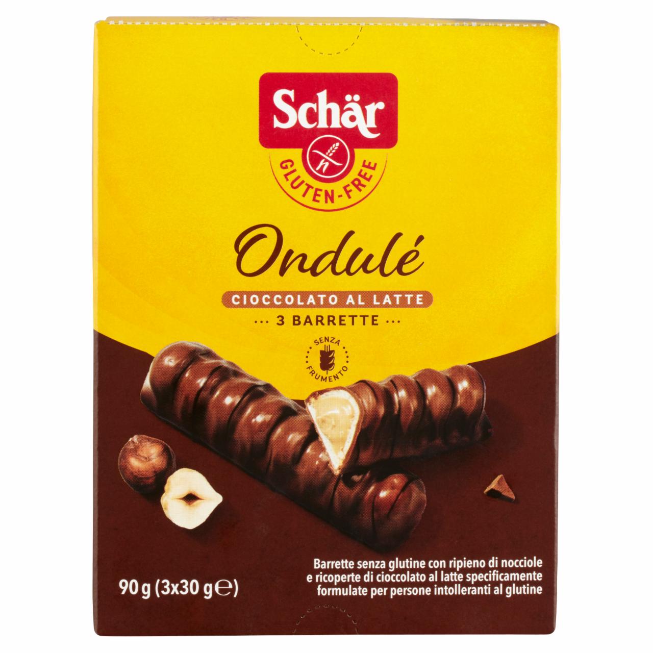 Képek - Schär Ondulé mogyorókrémmel töltött ostya 3 x 30 g (90 g)