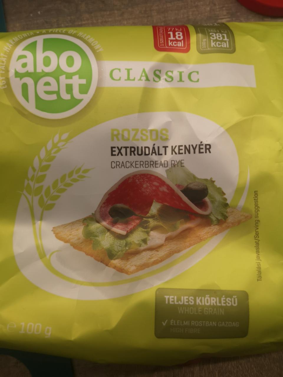 Képek - Abonett Classic rozsos extrudált kenyér 100 g