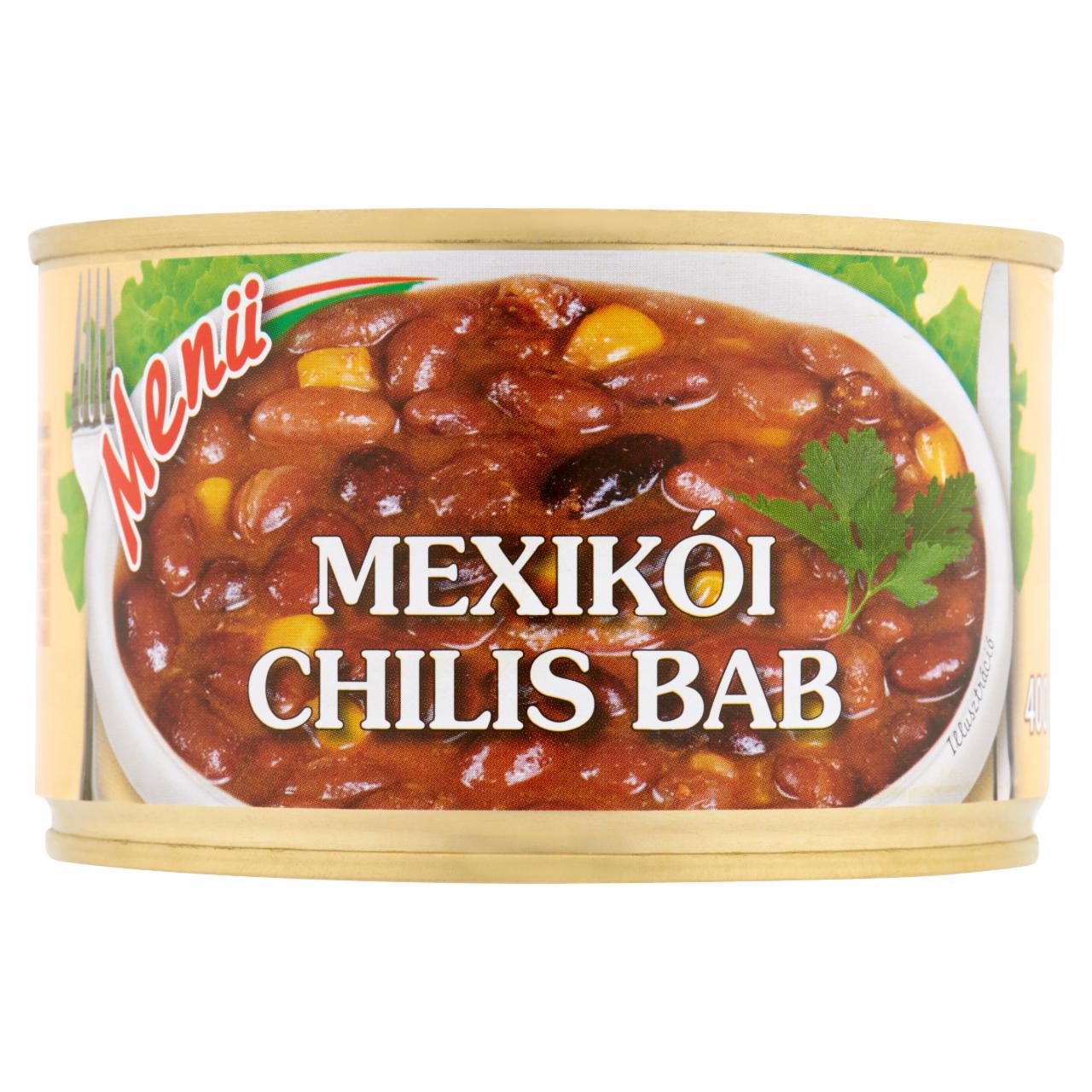 Képek - Menü mexikói chilis bab