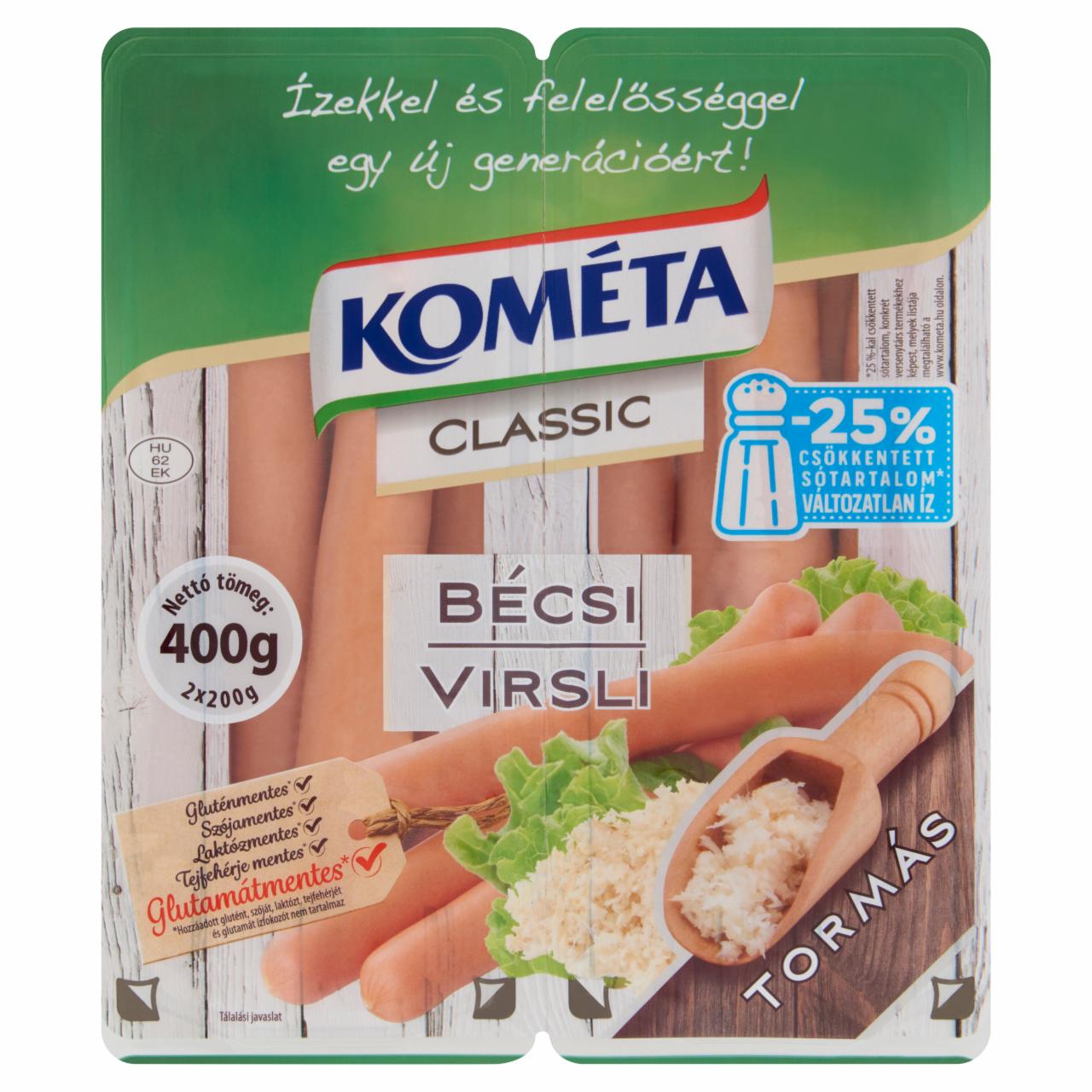 Képek - Kométa Classic Bécsi tormás virsli 2 x 200 g