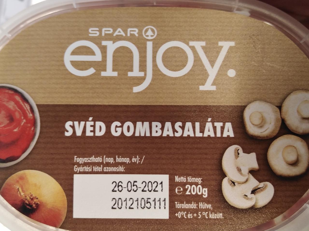 Képek - Svéd gombasaláta Enjoy Spar