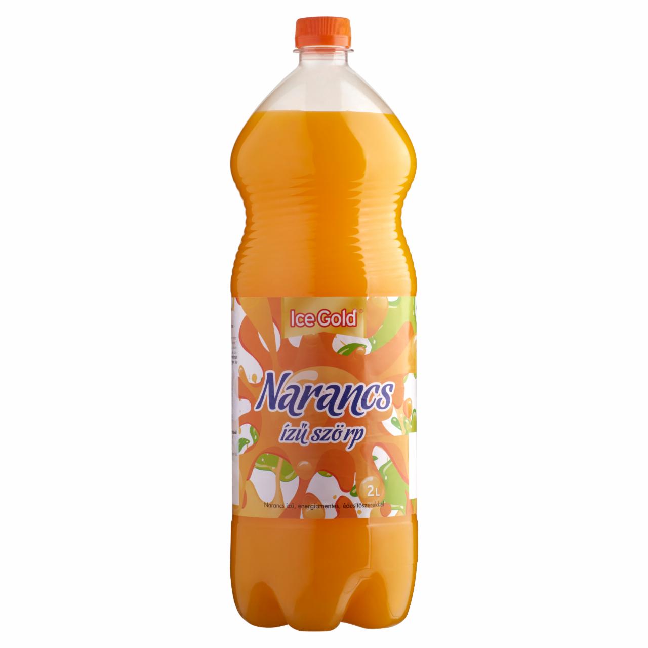 Képek - Ice Gold energiamentes narancs ízű szörp édesítőszerekkel 2 l