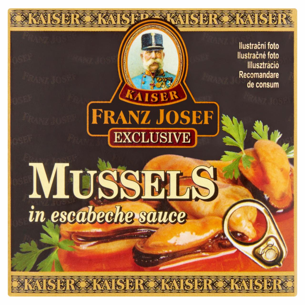 Képek - Kaiser Franz Josef Exclusive kagyló escabeche szószban 80 g