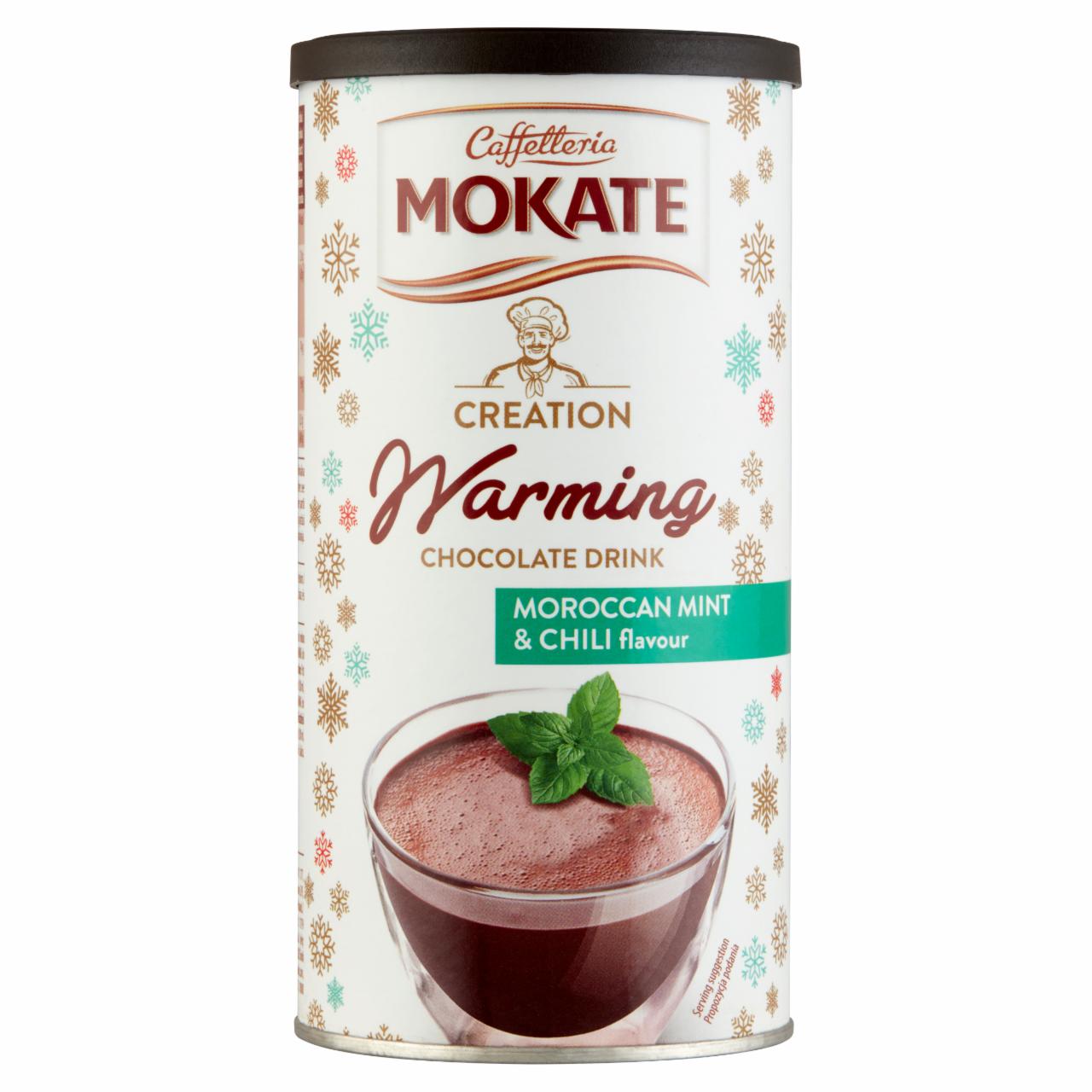 Képek - Mokate marokkói menta és chili ízű forró csokoládé italpor 160 g