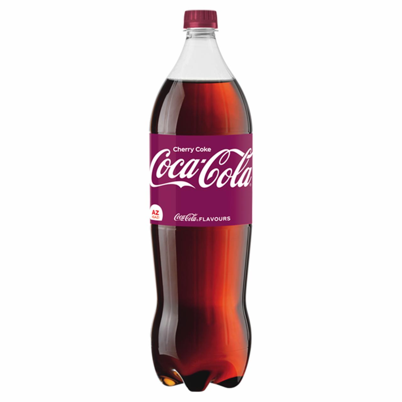 Képek - Coca-Cola Cherry Coke colaízű szénsavas üdítőital cseresznye ízesítéssel 1,75 l