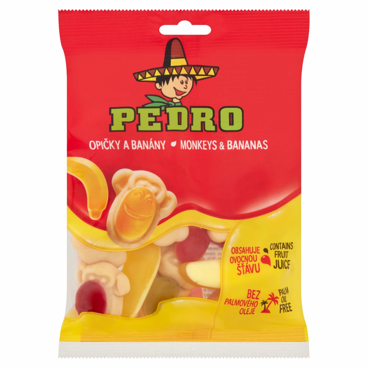 Képek - Pedro Monkeys & Bananas gyümölcsös ízű gumicukor 80 g