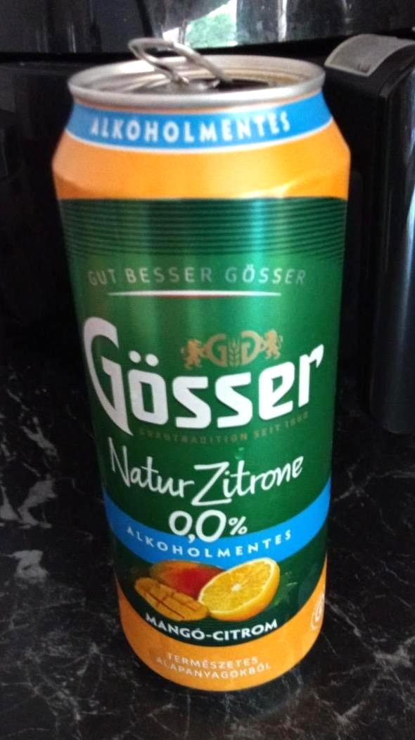 Képek - Gösser Nature Citrone 0,0 % alkoholmentes Mangó-citrom