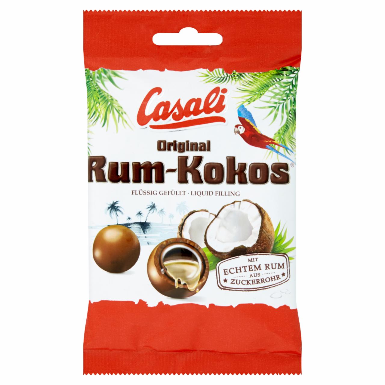 Képek - Casali Original rumos-kókuszos drazsé alkohollal töltve tej- és étcsokoládéval bevonva 100 g