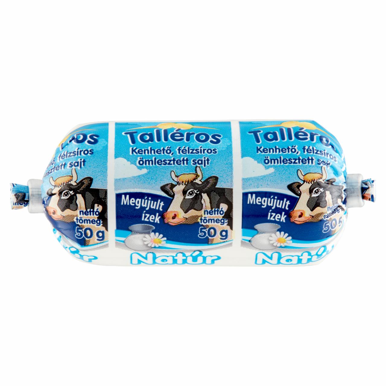 Képek - Talléros natúr, kenhető, félzsíros ömlesztett sajt 50 g