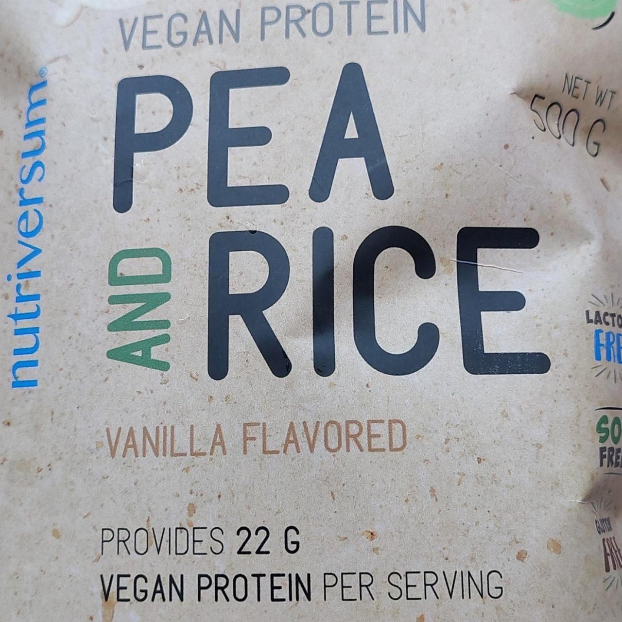 Képek - Vegan protein pea and rice Vanilla Nutriversum