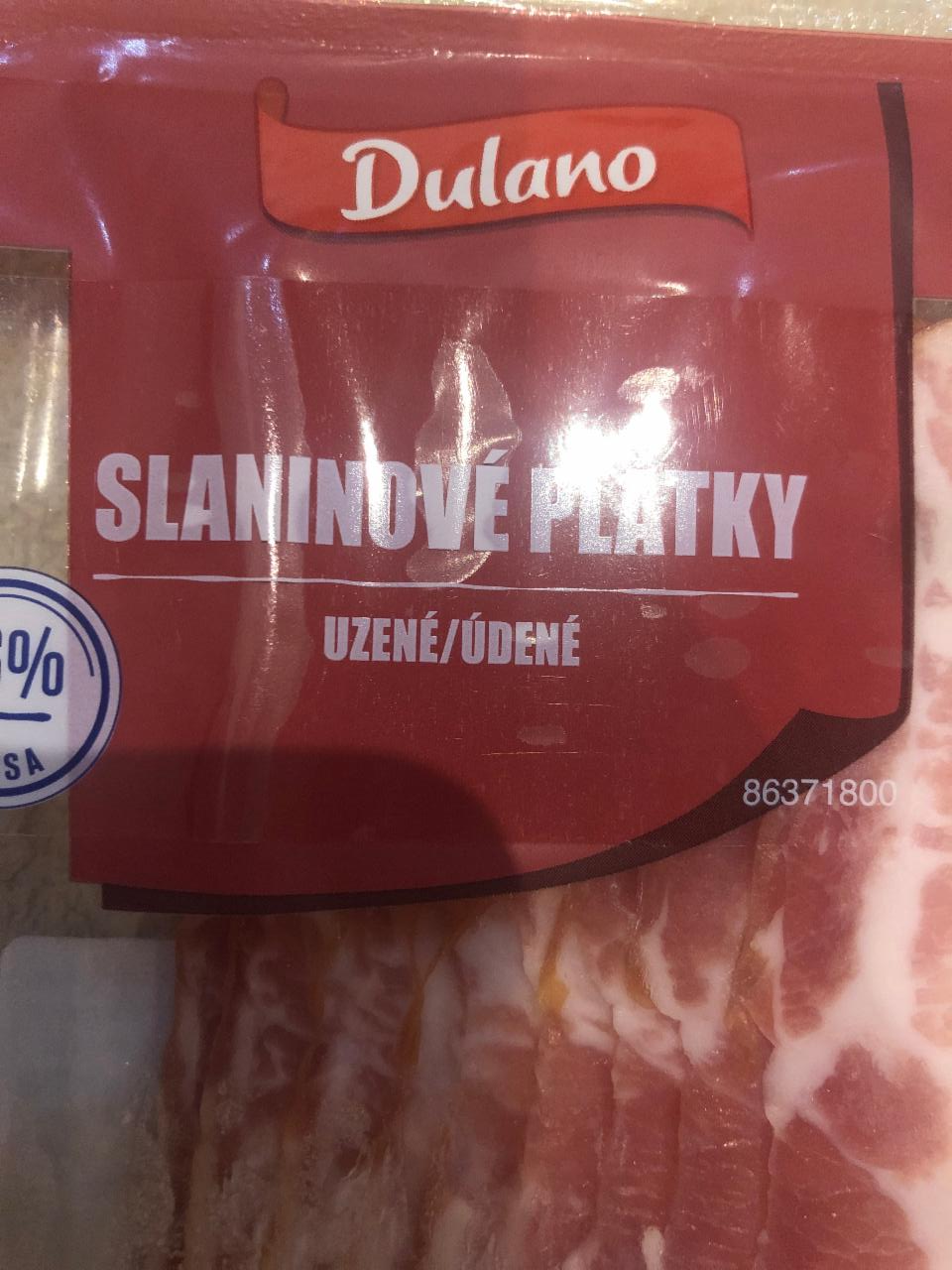 Képek - Bacon slaninové plátky 96% údené Dulano