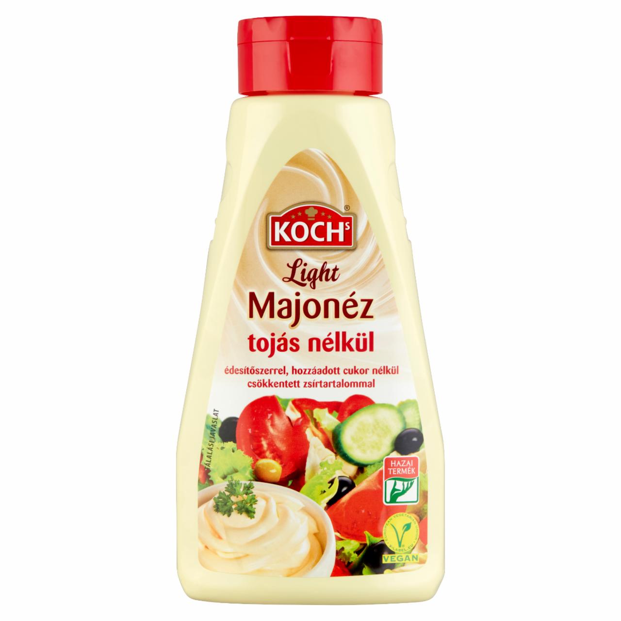 Képek - Koch's Light majonéz tojás nélkül édesítőszerrel, csökkentett zsírtartalommal 450 g