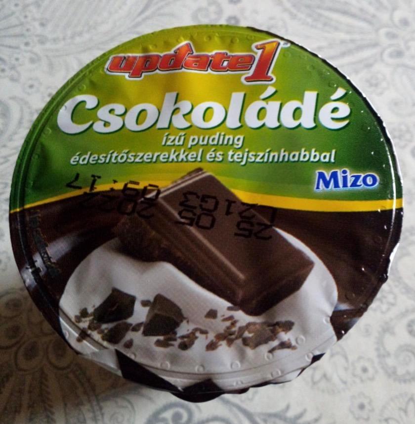 Képek - Mizo Update csokoládé ízű puding tejszínhabbal hozzáadott cukor nélkül, édesítőszerekkel 125 g