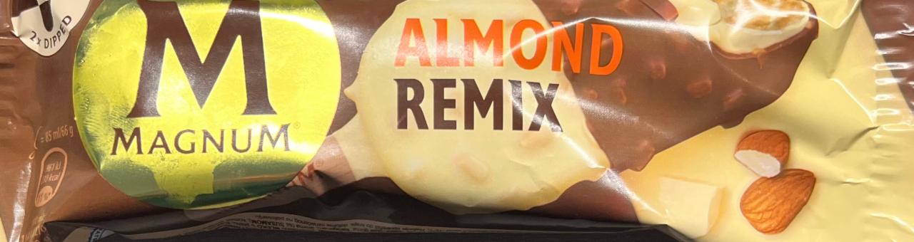 Képek - Almond Remix mandula ízű jégkrém fehér csokoládé & tejcsokoládé bevonattal Magnum