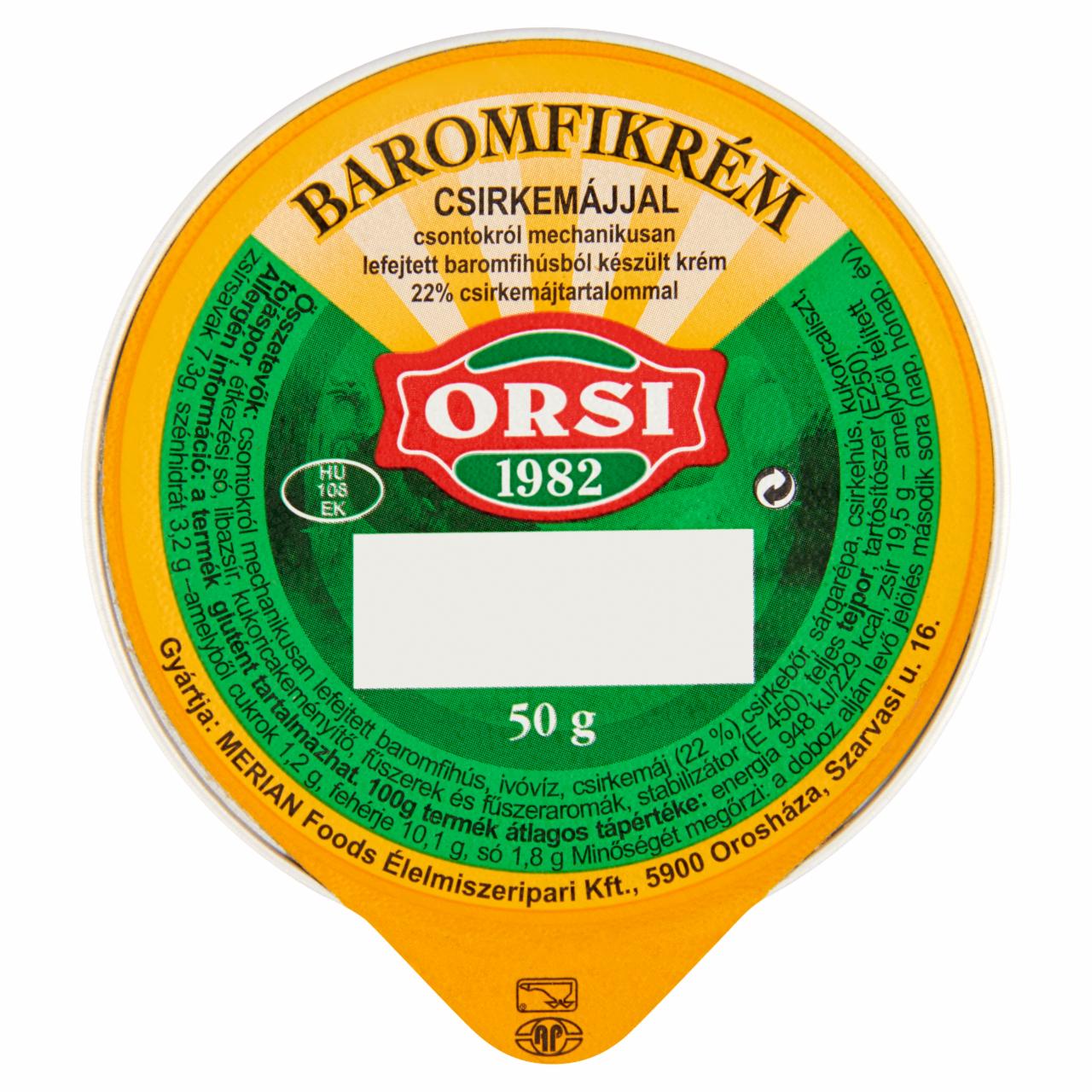 Képek - Orsi baromfikrém csirkemájjal 50 g