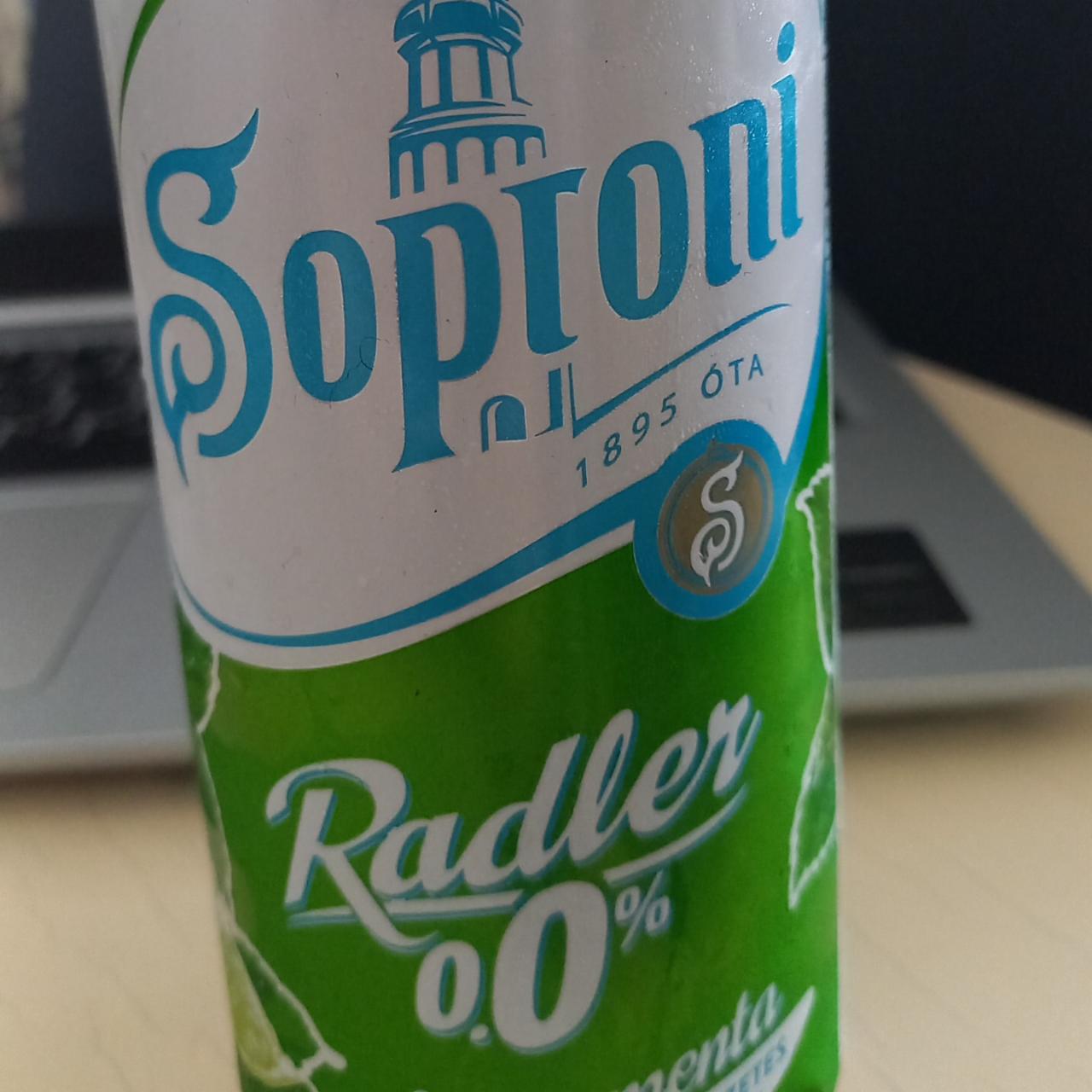 Képek - Soproni Radler lime-mentás alkoholmentes sörital 0,0% 0,5 l 