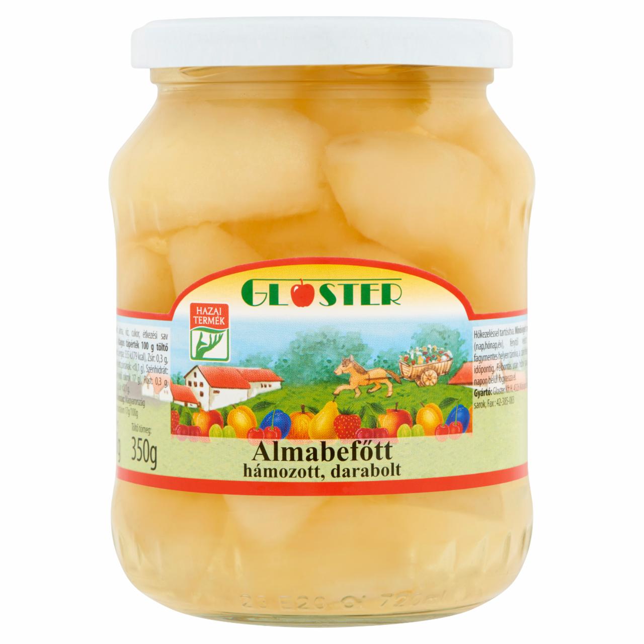 Képek - Gloster hámozott, darabolt almabefőtt 680 g