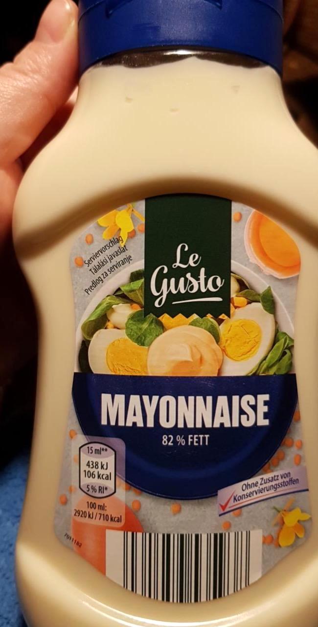 Képek - Mayonnaise 82% fett - csemege majonéz Le Gusto