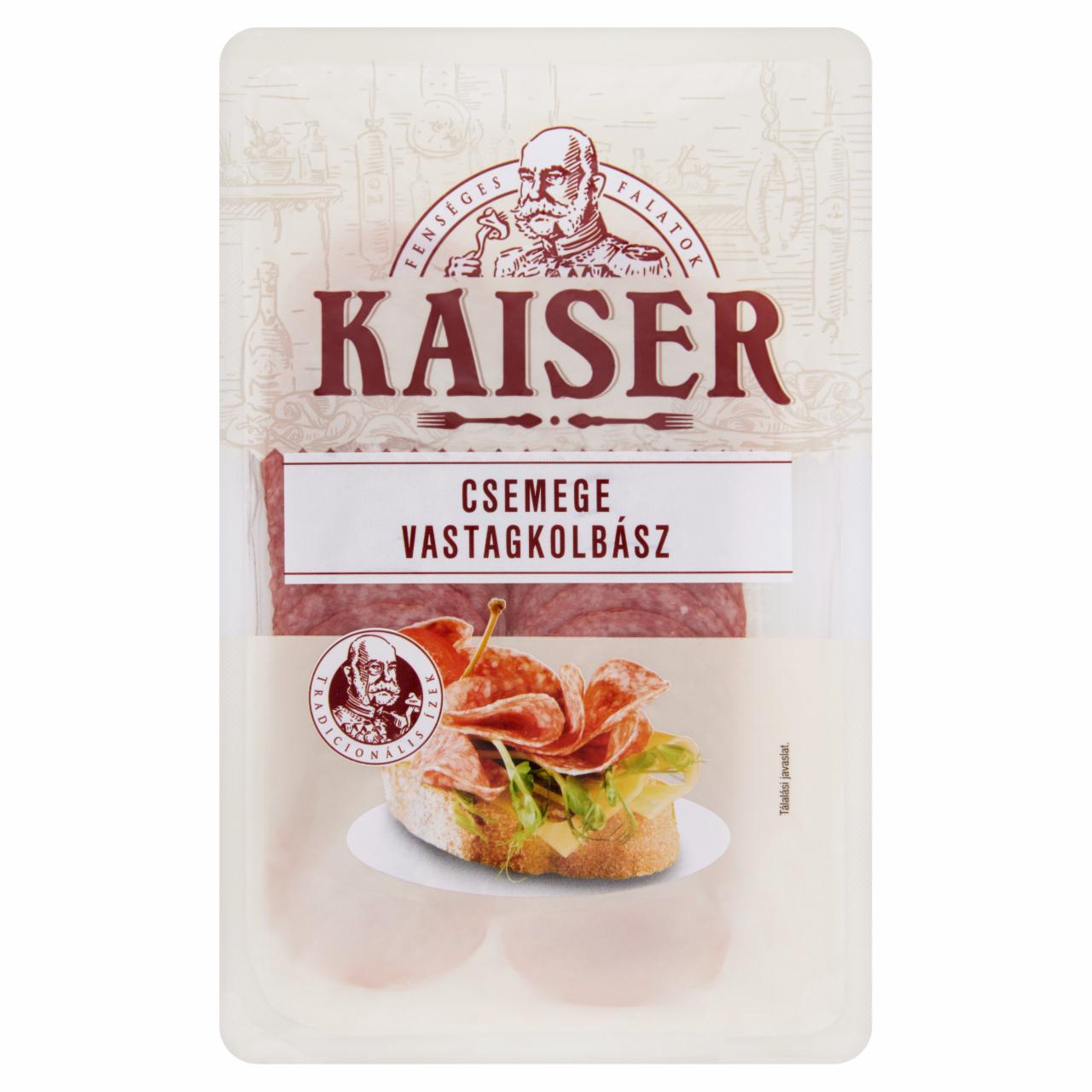 Képek - Kaiser szeletelt csemege vastagkolbász 75 g