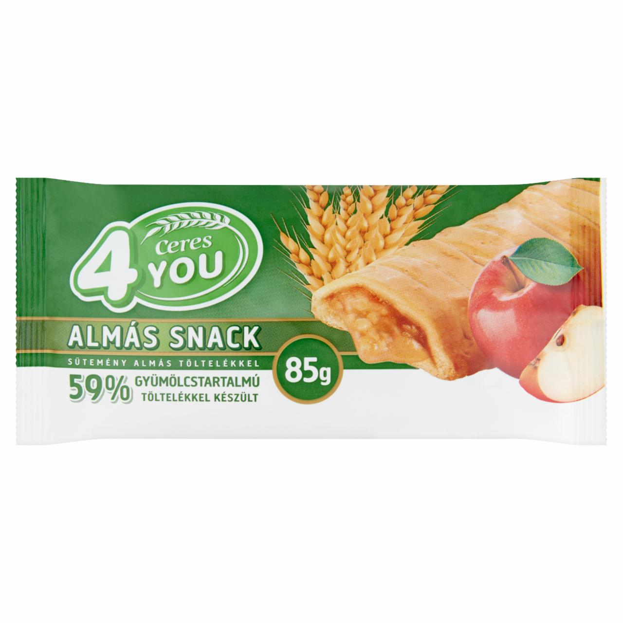 Képek - Ceres 4You almás snack-sütemény almás töltelékkel 85 g