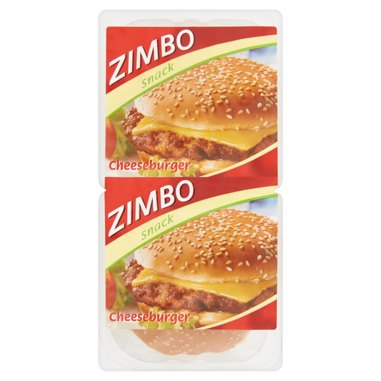 Képek - Zimbo Snack Cheeseburger sült húspogácsa sajttal, szezámmagos zsemlében 2 db 280 g
