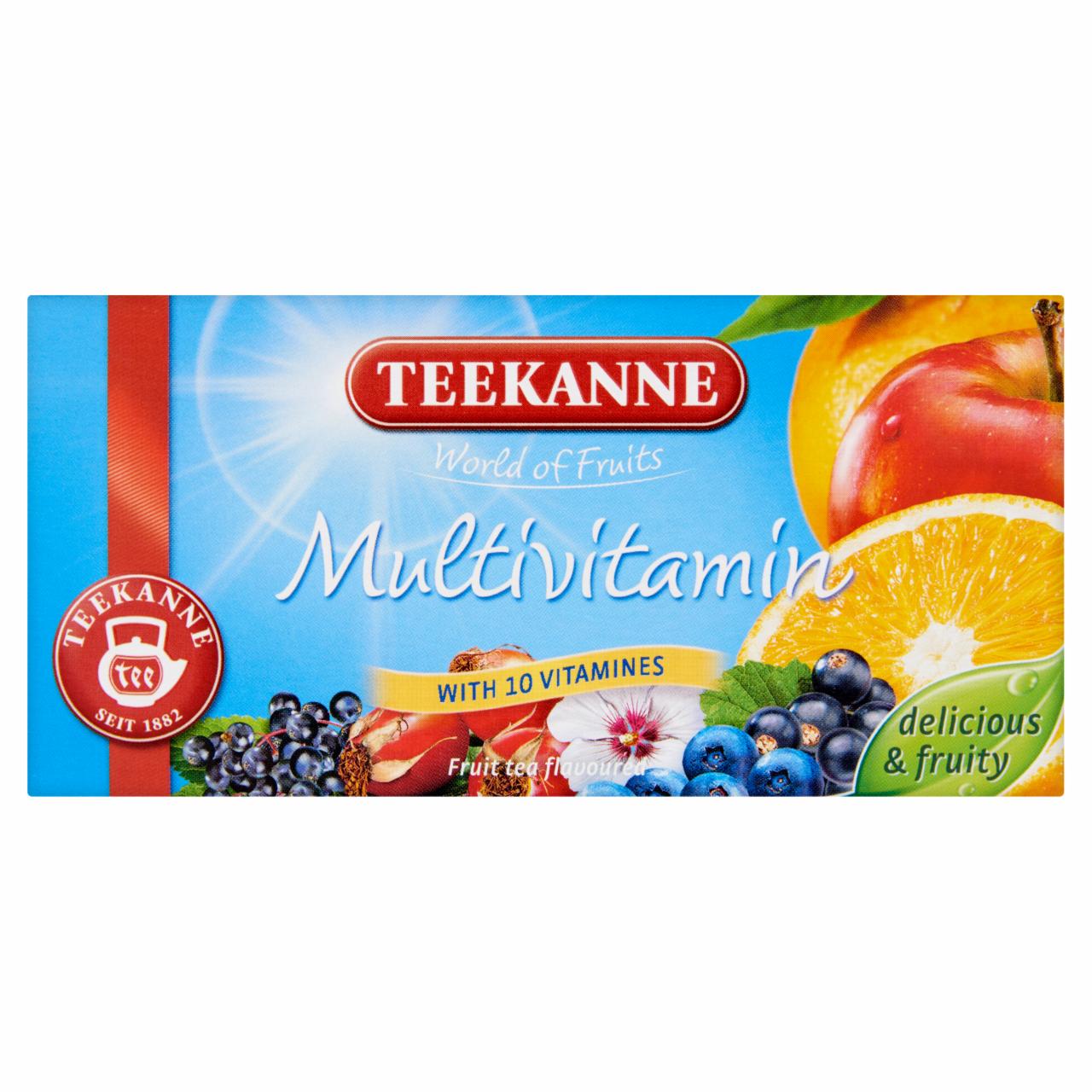 Képek - Teekanne World of Fruits Multivitamin gyümölcstea keverék bogyósgyümölcs ízzel 20 filter 50 g