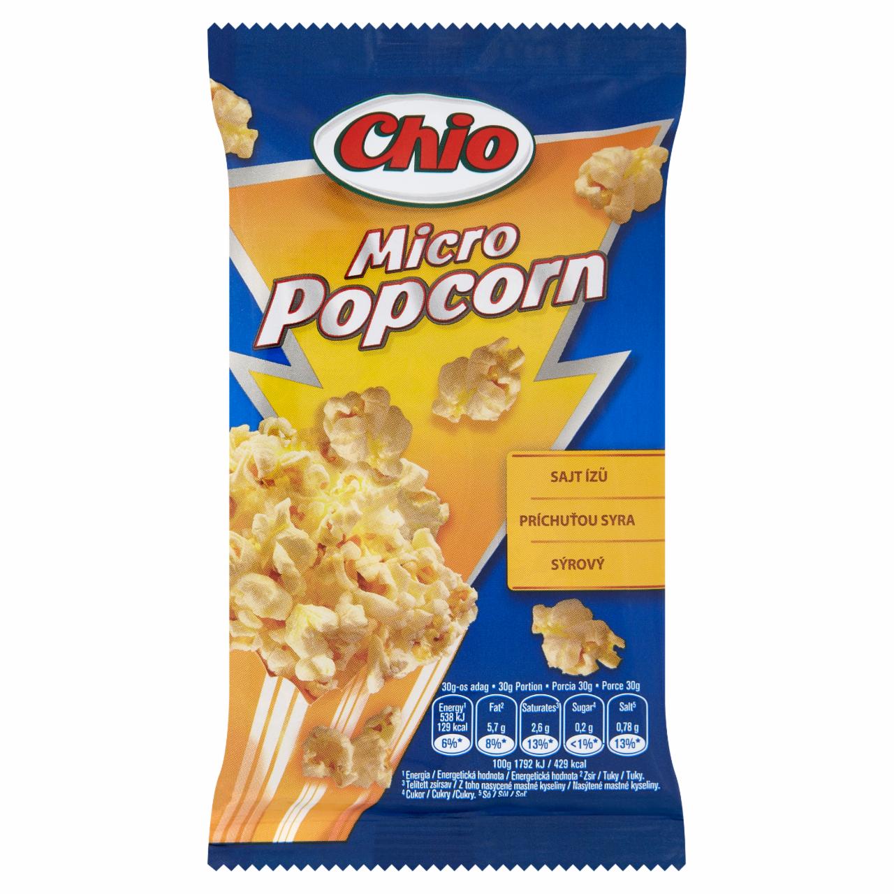 Képek - Chio Micro Popcorn sajtízű kipattogtatható kukorica 80 g