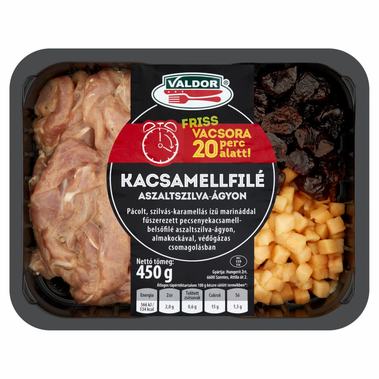 Képek - Valdor kacsamellfilé aszaltszilva ágyon 450 g