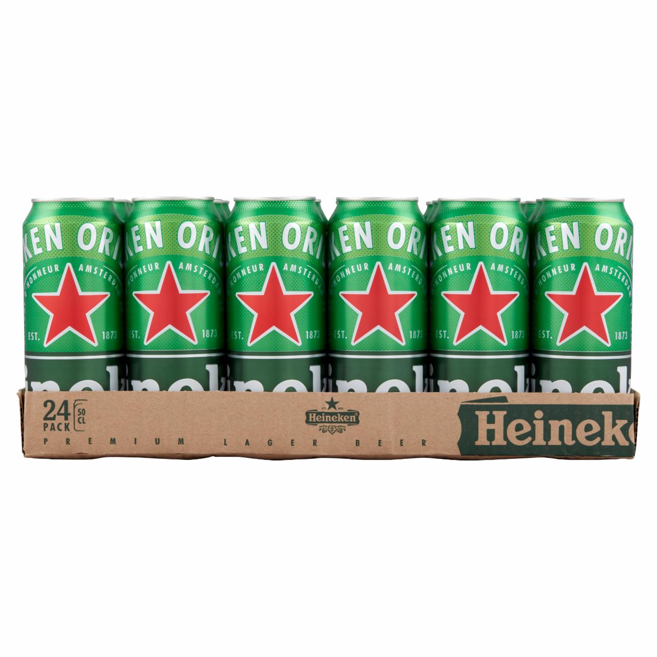 Képek - Heineken minőségi világos sör 5% 24 x 0,5 l tálca