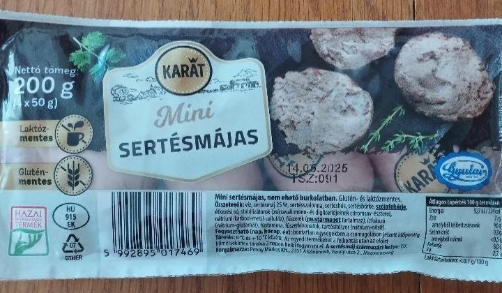 Képek - Mini sertésmájas Karát