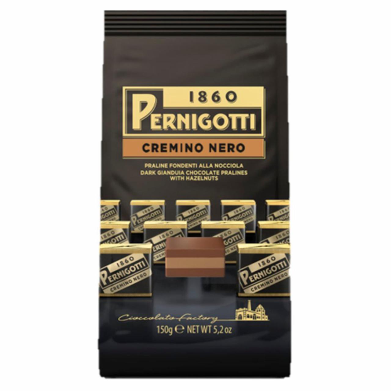 Képek - Pernigotti Cremino Nero mogyorós gianduja csokoládé praliné mogyorókrémmel töltve 150 g