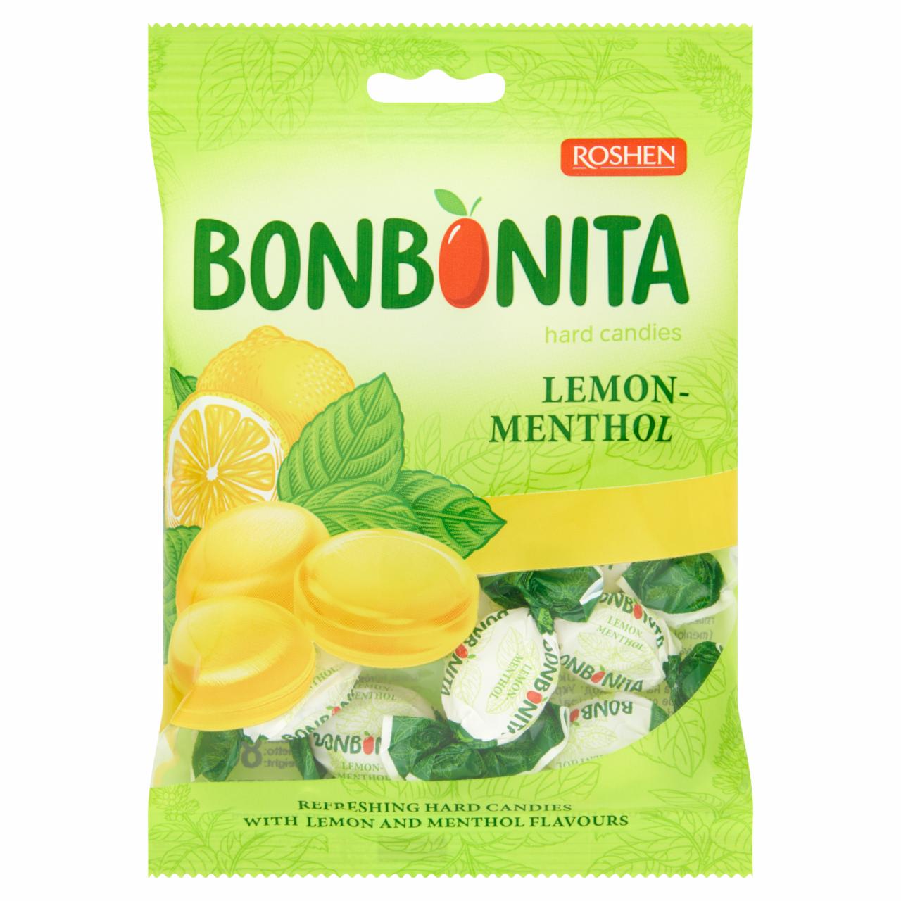 Képek - Roshen Bonbonita citrom és mentol ízű keménycukorka 80 g