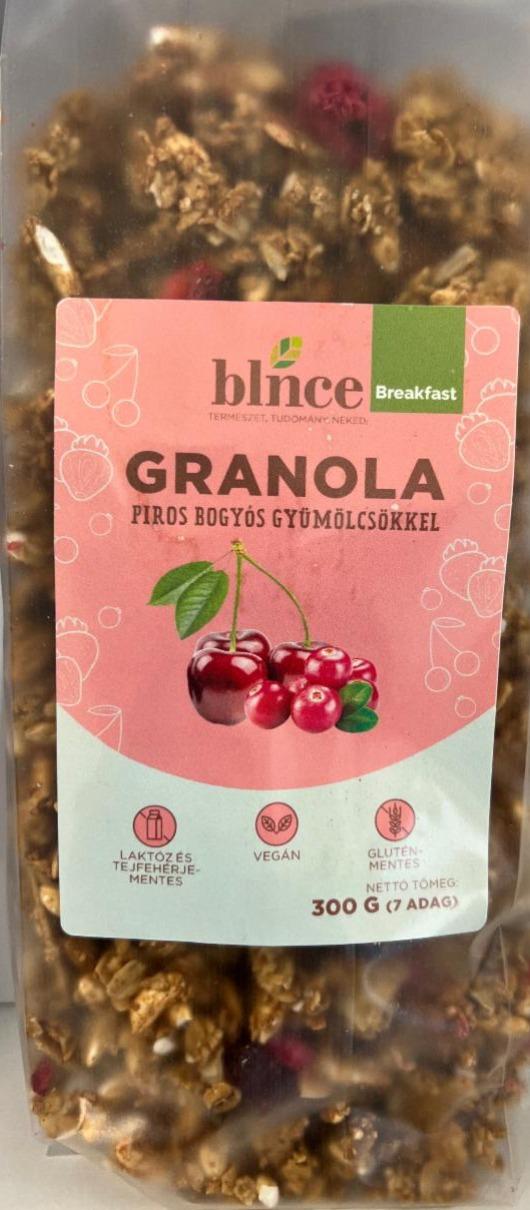 Képek - Granola piros bogyós gyümölcsökkel Blnce