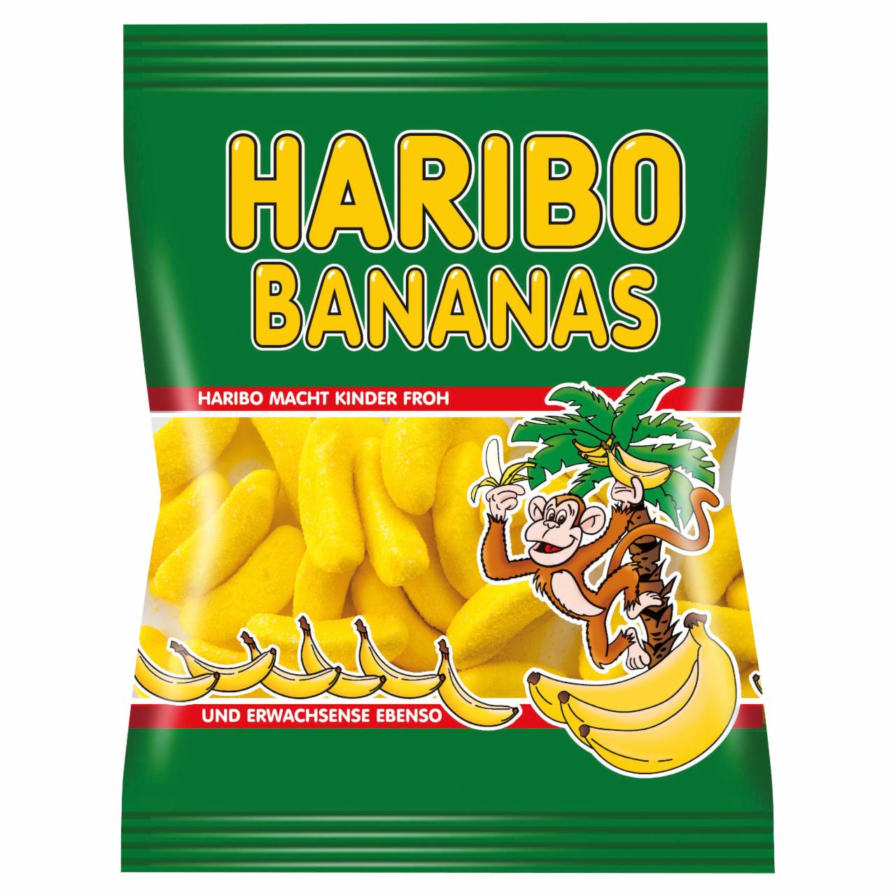 Képek - Haribo Bananas gyümölcsízű habosított gumicukorka 100 g