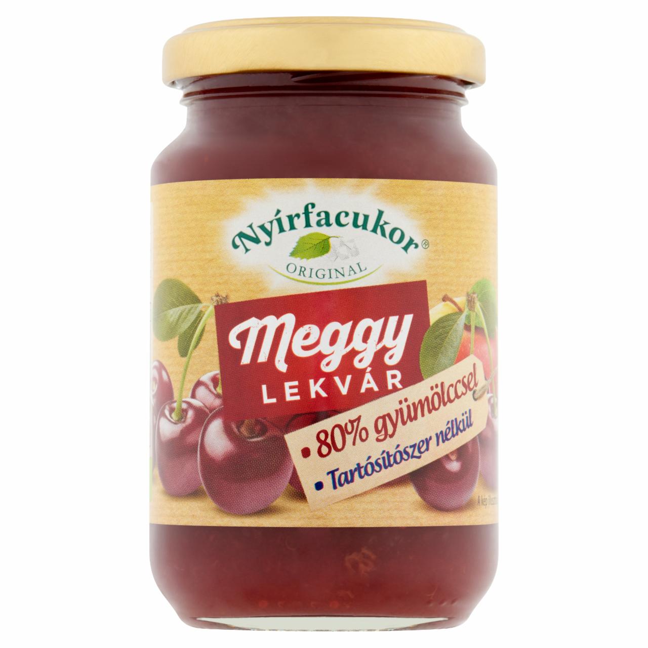 Képek - Nyírfacukor Original meggy-alma lekvár édesítőszerrel 230 g