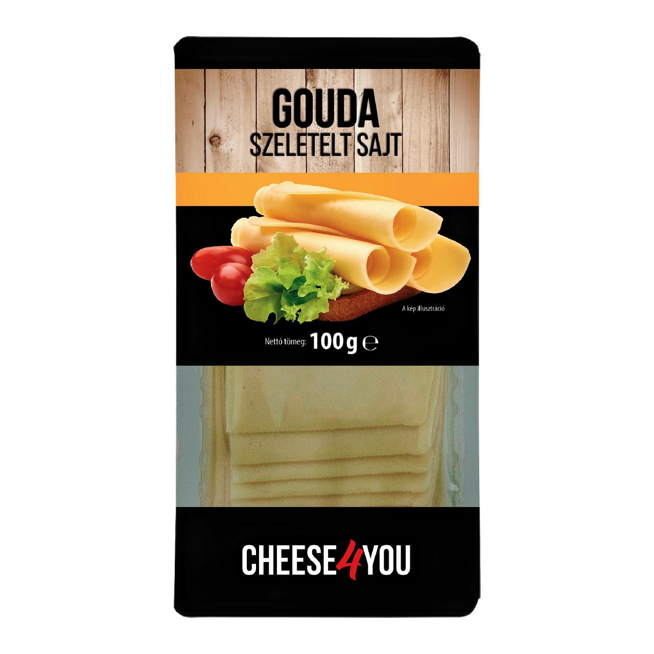 Képek - CHEESE4YOU Gouda sajt szeletelt 100 g