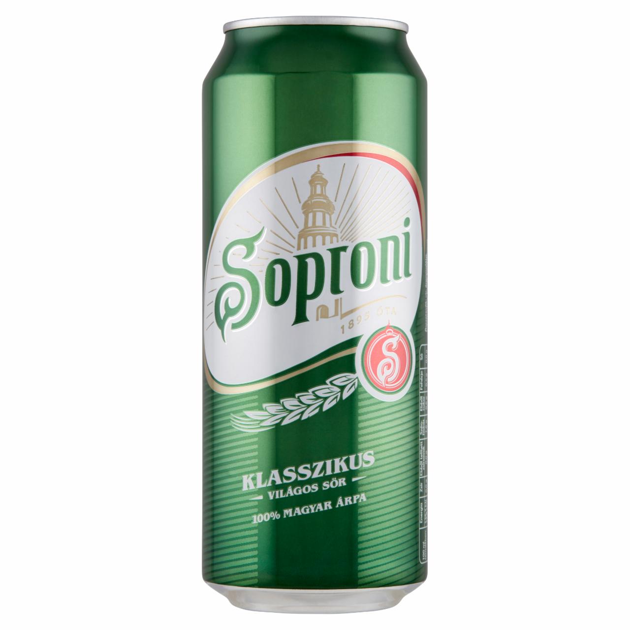 Képek - Soproni Klasszikus világos sör 4,5%